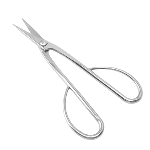 Bonsai Scissors, Stainless Steel Professional Pruning Shears with Ergonomic Handle, for Bonsai Garden Plants Branch Leaf Buds Shoots