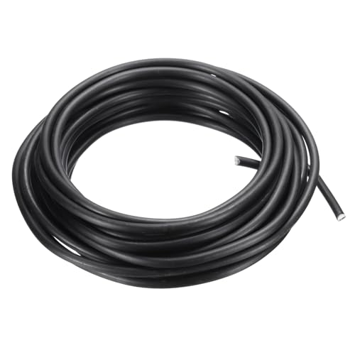 PATIKIL 4mm Bonsai Training Wire, 1 Roll Floral Wire Stems Anodized Aluminum Tree Wire 16.4 Feet Total for Gardening Branch Fixing, Black - color: Black, size: 4mm