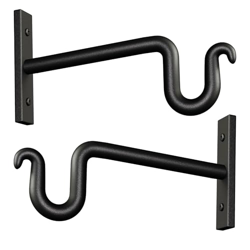 2 Pack 6 Inch Plant Hanger Plant Hook - Metal Plant Bracket. - size: 6in