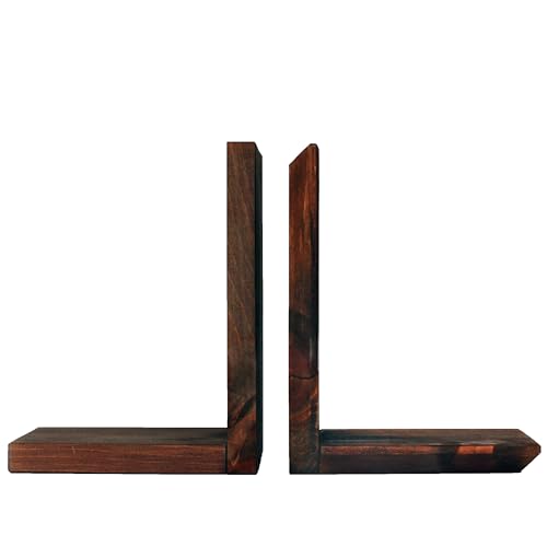 Daniel's Plants Indoor Plant Wall Gallery Shelf Kit | Midcentury Modern Wooden Shelves | Wall Mounted L Shaped Floating Plant Shelves | Solid Wood | 3 Pack (Beveled Edge - Woodland Brown) - color: Woodland Brown - Beveled Edge