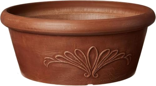 Arcadia Garden Products PSW TA20TC Plastic/Stone/Wood Composite Bulb Pan – No Drainage Hole (Drillable), 8"x3", Terra Cotta Color,(Pack of 12) - color: Terra Cotta, size: 8"x3" (Pack of 12)