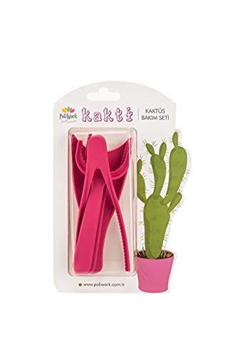 Mini Garden Hand Transplanting Set of 4 pc Succulent Cacti Cactus Tools Miniature Planting, Set for Fairy Garden, Potting, Houseplant, Bonsai Tools, Bonsai Kit, Shovel, Thong (Green) - color: Green