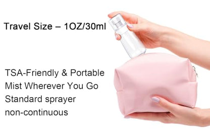 3 Pack Spray Bottles, 2-Pack Continuous Spray Bottles,Fine Water Mist Spray Bottles for Hair 6.8 OZ (200 ML) and 1oz 30ml Travel Spray Bottle Mister for Cleaning,Hairstyling,Plants,Barbers,Pets Purple - color: Purple