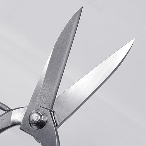 KAKURI Bonsai Scissors Long Blade Made in Japan 8", Japanese Stainless Steel Blade, Large Okubo Shears for Bonsai and Garden Use