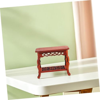 Jade Base Wooden Bonsai Display Holder Plant Stand Indoor Office Desk Carved Pedestal for Small Craft Sculpture Display Holder Home Decor 5.11 X 4.13 X 3.22 in