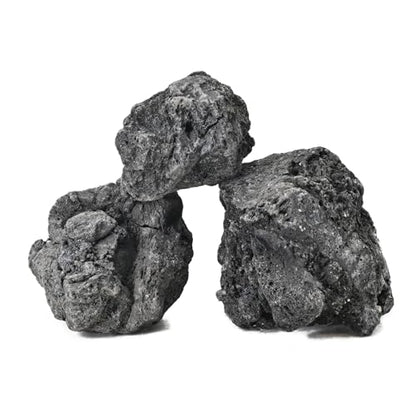 Black Lava Rocks 5lb Natural Volcanic Stone for Aquarium Fire Pit Succulent Planters Bonsai Garden Landscaping Decor,3 Pcs 4-6 inches - size: 5LB(3pcs)4-6in.