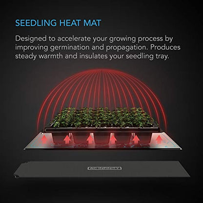 AC Infinity SUNCORE A1, Waterproof Seedling Heat Mat 3 " x 20 " . | MET & UL-Certified Heating Pad for Indoor Gardening, Hydroponics, Germination, Cloning - size: 3" x 20"
