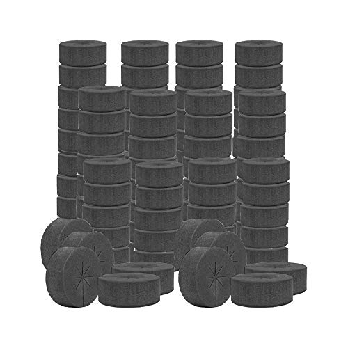 SUCOHANS 200 PCS Cloning Collars Inserts Premium Grade Foam | Fits 2'' Net Cups Cloner Collars for Hydroponics Plant Germination in DIY Cloner & Clone Machines (Black) - size: 200