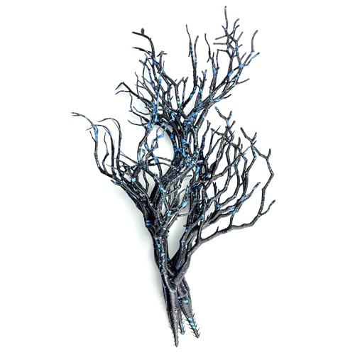 13.8 inches Artificial Coral Branches Fake Antler Branches Small Branches for Home Decoration Flower Arrangement Wedding Christmas Halloween Festival (Blue 10PCS) - color: Blue 10pcs