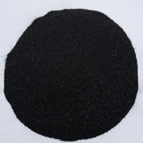 Emineyo Colored Sand,Craft Sand, Premium Fine Grained Color Sand for Crafts,Sand Art,Sand Painting,Vase Filler, Home Décor, Wedding Decorations,80-120 Mesh,300g/10.58oz (Black) - color: Black
