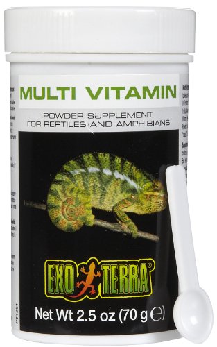 Exo Terra Multi Vitamin Powder Supplement for Reptiles & Amphibians, 2.5 oz - size: 2-1/2-Ounce