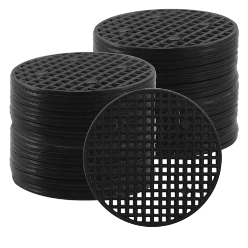 Plant Drainage Mesh Pads, 2.2 Inch, 50pcs Plastic Grid Mat - size: 2.2 Inch