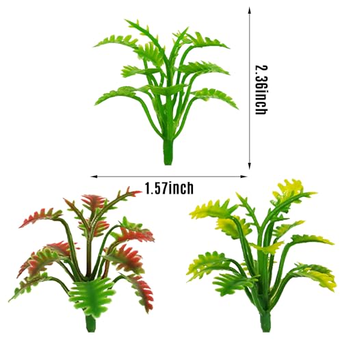 6 PCS Model Trees Miniature Plants for Fairy Garden Diorama Train Scenery Micro Landscape Decors
