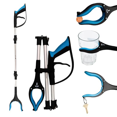 LIFE WORKS Reacher Grabber Tool, Senior Pickup, Long Trash Picker Upper