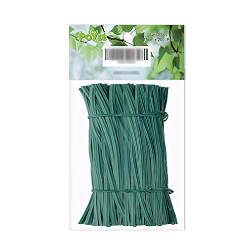 200pcs 6" 15cm Garden Twist Ties Plastic Garden Plant Support Cable Cord Ties - size: 200pcs 6" 15cm