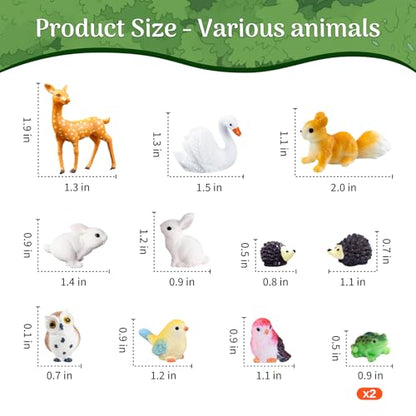 111Pcs Fairy Garden Accessories Outdoor Kit Mini Fairy House Decor Supplies | Resin Animals Figures with Elves, Deer, Bunny, Squirrel, Owl Figurines for Miniature Garden, Yard, DIY Set - style: Garden Accessories