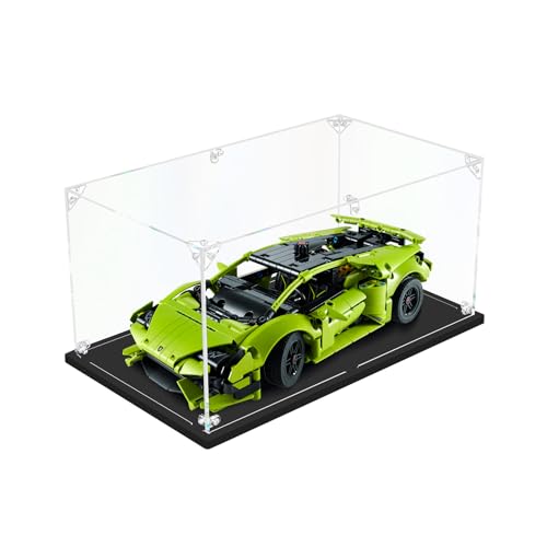 3MM Clear Acrylic Display Case,for 1:18 Car Scale Model(11.81x7.87x5.91 in) | dofopo 1:18 Scale Vehicle Model, Thickened Acrylic Display Box for Lego Model Cars Lego 42161 / 42138（ 1:18） - size: 11.81x7.87x5.91inch