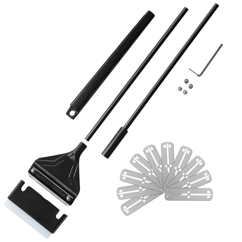 Algae Scraper for Glass Aquariums 24.4" with 10 Replaceable Blade