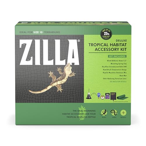 Zilla Tropical Habitat Accessory Kit for Tropical Habitats, Terrarium Kit - size: Tropical Accessory Kit, style: Tropical Habitat