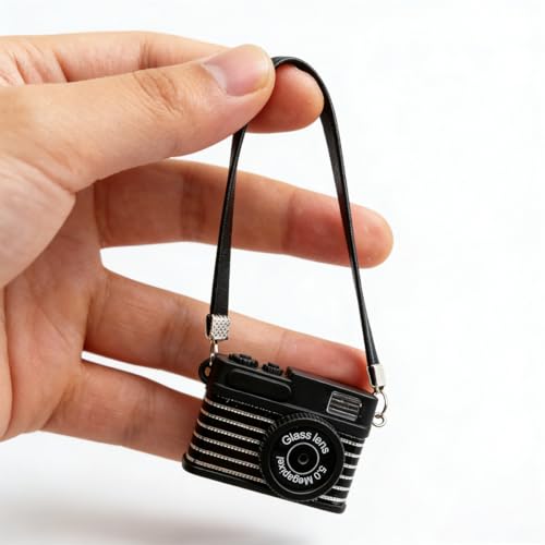 1:4 Scale Miniature Vintage Camera Ornament - Retro Photography Decor & Photographer Gift (A) - color: A Camera