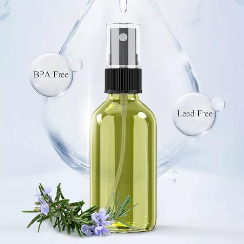 Wedama Spray Bottle, 4 oz Fine Mist Glass Spray Bottles, Little Refillable Liquid Containers for Watering Flowers Cleaning (16 Pack Olive Green) - color: Olive Green, size: 4 Ounce (Pack of 16)