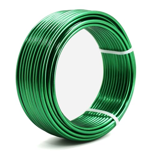 Bendable Aluminum Craft Wire, 36 Feet 3mm Metal Craft Wire for DIY Jewelry Making, Sculpting, Doll Making, Modelling, Bonsai Training, Crafting (C Green) - color: C Green