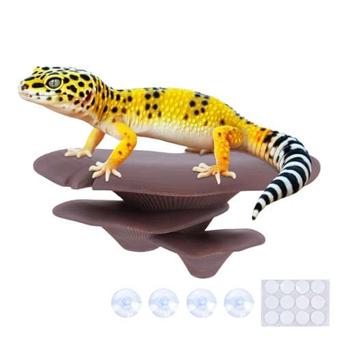 Westant Mushroom Decor for Reptile Tank, Pet-Safe (Cocoa, Trio Cap) - color: Cocoa, size: Trio Cap