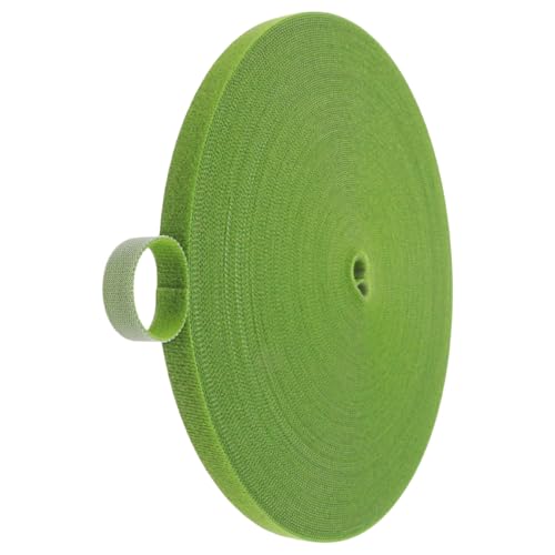 1 Roll 131 Feet/40M Plant Tape, Reusable Double-Sided Hook and Loop Tape, Width 12mm/0.47" Garden Tie for Climbing Plants Fastening Support, Cable Wire Management Strap (Green) - color: Green - 131 Feet