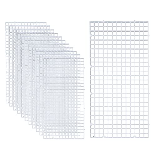 ALEGI 12 Pcs Aquarium Fish Tank Divider Plastic Egg Crate, S - size: S 12pcs