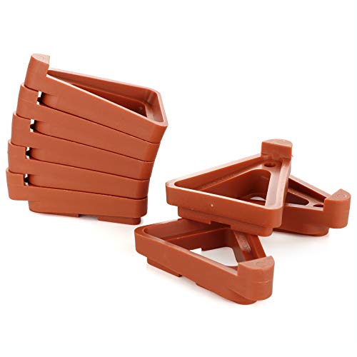 12Pcs Plant Pot Feet, Invisible Flower Pot Risers DIY Combination Triangle Toes Pot Lifters Supports Potted Plant Stand for Indoor Outdoor Gardening Plant Container Small to Large Flower Planters