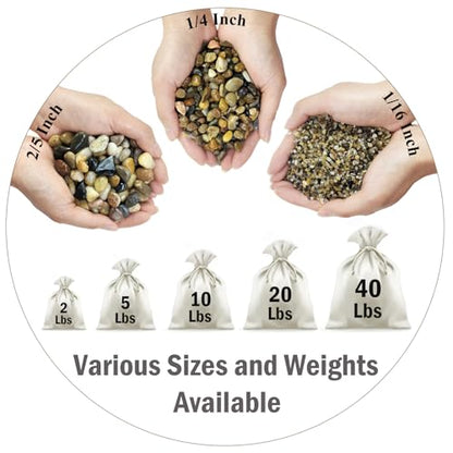 FANTIAN 2 lbs Aquarium Sand. 1/16 Inch Fish Tank Coarse Sand | Natural River Rocks, Decorative Pea Gravel for Turtle Substrate, Terrariums, Vase, Plant, Drainage, Outdoor Garden - size: 1/16 Inch