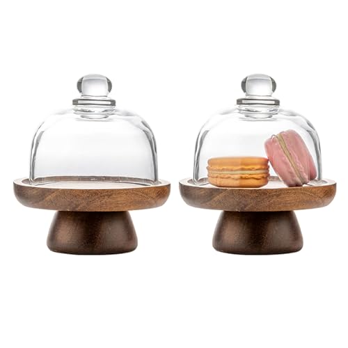 2 sets 4.1 inch of mini glass dessert cups, equipped with high-foot bases; small glass cake stand; transparent display plate, suitable for desserts, cheeses, candies, cakes and fruits. - color: 2 sets 4.1 inch of mini glass dessert cups,
