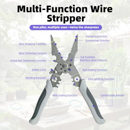 6 Pcs Bonsai Wire, 6 Sizes, Aluminum