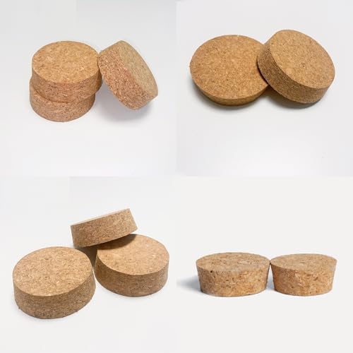 36 Pcs Invisible Pot Feet, 1.6 * 1.8 Inch Plant Pot feet Risers with Non Slip Surface,Sturdy Cork Plant Pot Feet Solid Corkwood Planter Pot Lifter for Indoor Outdoor Plants Pots
