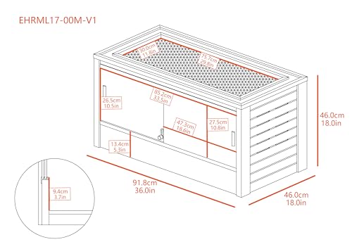 New Age Pet ECOFLEX Two Medium Reptile Enclosures with Matching Stacker Combo Set in Black - color: Black, size: Medium