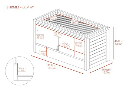 New Age Pet ECOFLEX Two Medium Reptile Enclosures with Matching Stacker Combo Set in Black - color: Black, size: Medium