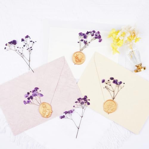 50Pcs Babys Breath Dried Pressed Flowers for Crafts,Xinxinran Purple Dry Flowers Kit for Wedding Invitation Accessories,Bookmark,Jewelry Molds,Candle Making Supplies,Soap,Frame,Cakes - color: Purple Baby's Breath