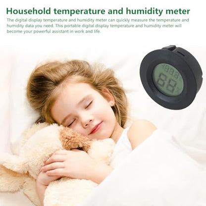 Upgraded 6-Pack Digital Hygrometer Thermometer Set, Mini Humidity Temperature Monitor for Reptile Terrariums and for Greenhouses