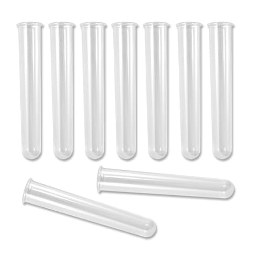 9Pcs Clear Test Tubes for Plant Propagation Station Resin Molds, Acrylic Propagation Tubes Hydroponic Vase for Hydroponic Plants/Flowers Decoration - size: 9Pcs Clear Test Tubes