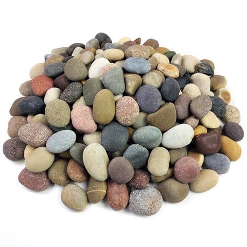 FANTIAN 20 lbs River Rocks for Landscaping, 1-2 Inch Pebbles for Plants | Natural Decorative Stones Rocks for Outdoor Garden Landscape, Aquarium, Painting, Crafting, Walkways and Yard - color: Mixed, size: 20 lbs, 1-2 Inch