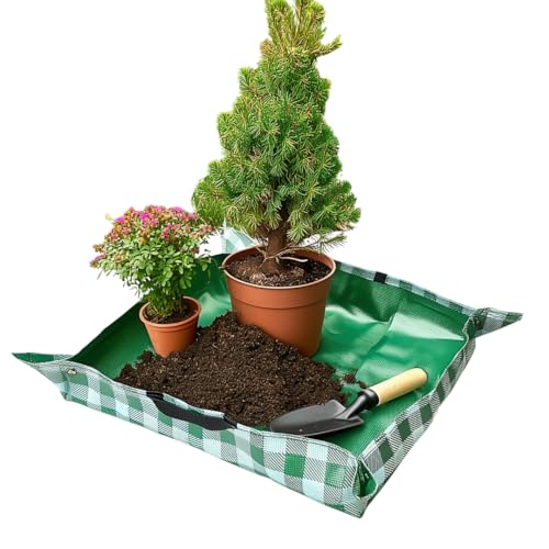 DURASACK 26"x26" Waterproof Repotting Mat, Green | Indoor Plant Transplanting, Soil Change & Gardening Mess Control - color: Green, size: 26"x26"