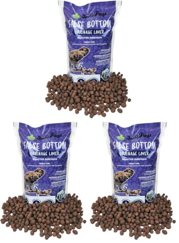 Josh's Frogs False Bottom - LECA Expanded Clay Pebbles (4 Quarts) (Pack of 3) - size: 4 Quarts (Pack of 3)