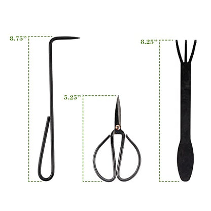 BambooMN Bonsai Tool Kit 5pc Basic Care Set - 1 Set - color: 5pc Basic Care Set