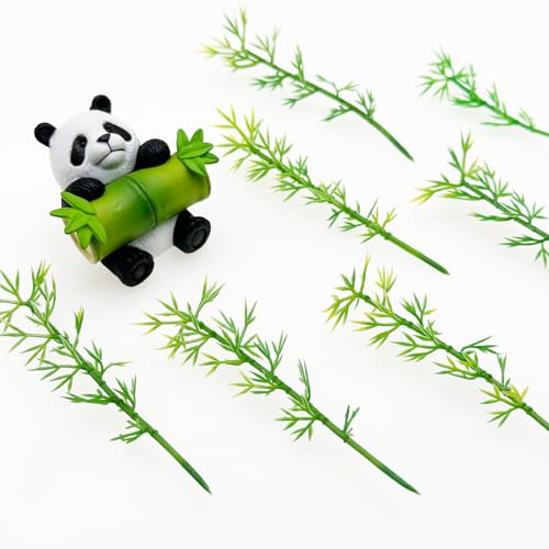 Woohome Model Miniature Bamboo Trees, Green Plastic Bamboo Trees for Building Model, Home Miniature Landscape Landform Diorama Project, 100 PCS, 2.36’’ and 3.15’’ - color: 100pcs 8cm