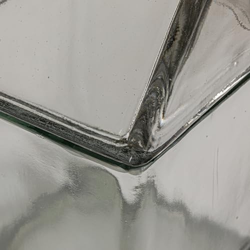 Creative Co-Op 45-Ounce Glass House Shaped Jar with Lid, Clear - size: 45-Ounce