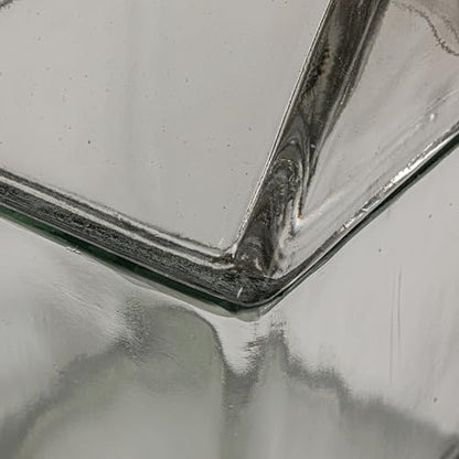 Creative Co-Op 45-Ounce Glass House Shaped Jar with Lid, Clear - size: 45-Ounce