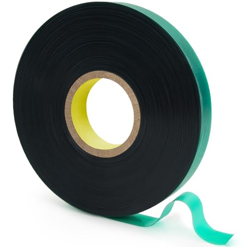 MAQIHAN Stretch Garden Tape Roll - 1/2" Plant Tape for Climbing Plants | Reusable Vinyl Plant Ties for Outdoor Plants, Green Gardening Tapes for Tomatoes, Flowers, Branches, Tree Support, 150 Feet