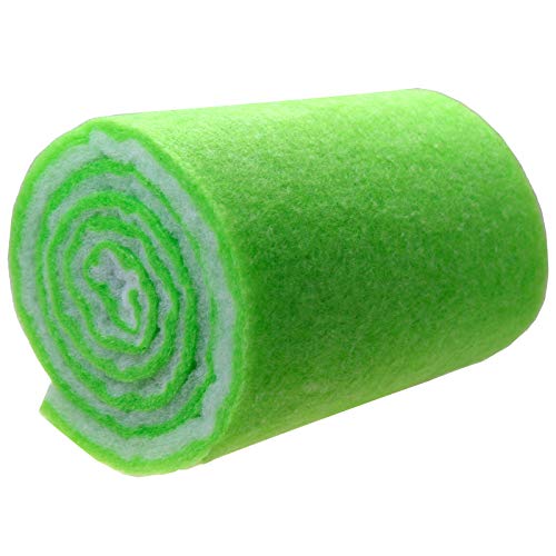 AQUANEAT Aquarium Filter Media Pad Dual Density Bonded Filter Floss Roll Cut to Fit for Fish Tank Canister Filter 72" x 12” x 3/4-1”
