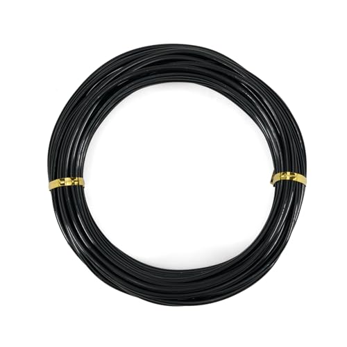 Bonsai Wire, 1 Roll of 3.0mm Anodized Aluminum, 10m/32ft, Black | For Bonsai Tree/Plant Training, 3mm Wire is Suitable for Bigger Plants and Thicker Branches - color: Black