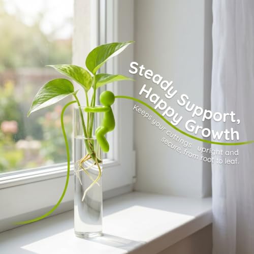 Plant Propagation Buddy, 6pcs Plant Cutting Holders for Stems, Sprouts, Shoots and Cuttings, Cute Plant Propagation Friends Support Clips for Vases, Glass Cups, Indoor Gardens, Plant Lover Gifts